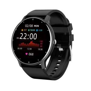 Inteligentné hodinky a fitness náramok AOVO, model 2023, upozornenie na hovor / SMS / sociálne médiá, monitorovanie fyzickej aktivity, spánok, tepová frekvencia, krokomer, prehrávač hudby, vodotesný, čierny