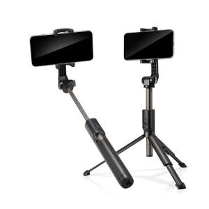 SPIGEN szelfibot univerzális alumínium tripod állvány vezeték nélküli 29-89cm nyél fekete - Spigen
