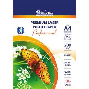 VICTORIA Hârtie foto, laser, A4, 200 g, lucioasă, față-verso, VICTORIA Professional 46653929 Hârtii foto