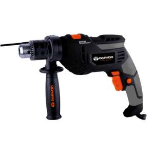 Daewoo DAID600Y Elektryczna wiertarka udarowa 600 W, czarno-szara