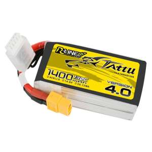 Tattu R-Line 4.0 1400mAh 14,8V 130C 4S1P XT60 akkumulátor - RC Modell akkumulátor