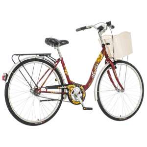 Visitor Napraforgó városi kerékpár Bordó 57820855 Női kerékpárok
