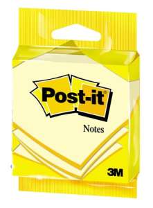 3M Post-it Notizen, gelb, 76x76 mm, 100 Blatt - Notizblöcke