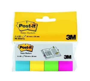 Etichetă de marcare 3M POSTIT, hârtie, 4x50 coli, 20x38 mm, 3M POSTIT, ultra mixtă 31578784 Etichete de marcat