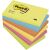 3M POSTIT Self-adhesive notepad, 76x127 mm, 6x100 sheets, 3M POSTIT "Energetic", mixed colours 31578337