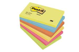 3M Post-it Notatki, 76x127 mm, 6x100 arkuszy, różne kolory - Notatnik