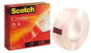3M SCOTCH Ragasztószalag, 19 mm x 33 m, 3M SCOTCH "Crystal"