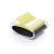 3M Post-it Note Dispenser, black and clear, with yellow Post-it notes
