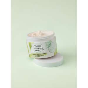 Victoria's Secret Scrub de corp Cucumber & Green Tea Refresh, 368g, scrub exfoliant pentru o piele netedă și radiantă - Exfoliante pentru corp