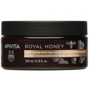 Apivita Royal Honey Scrub de corp cu sare de mare, 200 ml - Exfoliante pentru corp