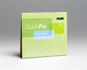 PLUM Sebtapasz utántöltő "Quick Fix", 45 darabos, kék, fémszálas, PLUM 31544659 Sebkezelők