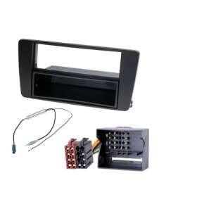 Skoda Octavia II 2004 autórádió beépítő szett, tartalmazza a keretet, az antenna adaptert és az ISO csatlakozót - Fejegység kiegészítő