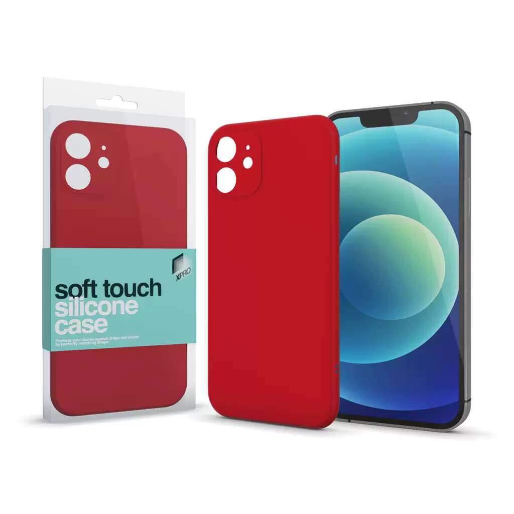 XPRO Soft Touch szilikon tok Slim piros Samsung S20 FE készülékhez