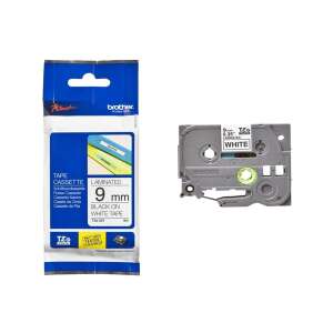 Brother TZe-221 9mm Black on White Laminated Tape Cassette - Office paper product