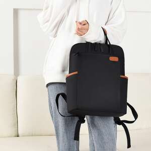 Dollcini laptop backpack, black, water-resistant, scratch-resistant, school, travel, work - Dollcini