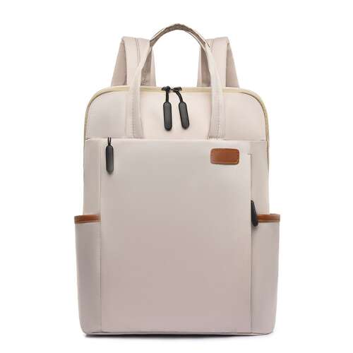 Rucsac pentru laptop Dollcini, Alb, Rezistent la apă, Rezistent la zgârieturi, Școală, Călătorie, Lucru