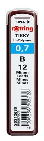 Моливи Rotring Tikky hi-polymer 0,7 mm B, опаковка от 12