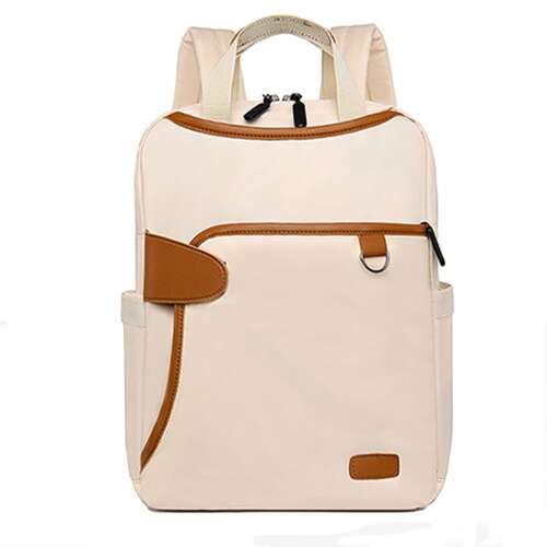 Batoh na notebook Dollcini, biely, vodotesný, odolný voči poškriabaniu, škola, cestovanie, práca