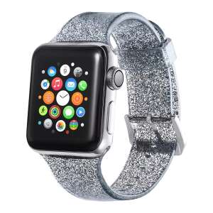 XPRO Apple Watch csillámos szíj Fekete. 42mm / 44mm / 45mm / 49mm 57862781 