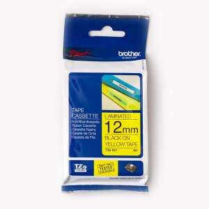 Brother TZe-631 12mm Black on Yellow Laminated Tape Cassette - Brother