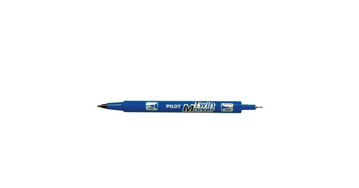 PILOT Alcohol marker, 0.8/2 mm, double-ended, PILOT Twin, blue | Pepita.com