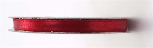 Panglică de satin, 6 mm, burgundă
