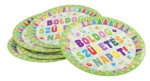 Funny Papirnate ploče Sretan rođendan, 23 cm, 6 komada - Potrepština za party