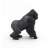 Papo Gorilla Figurine, back view, realistic animal toy for kids, black gorilla figurine