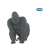 Papo Gorilla Figurine, realistic animal toy for kids, black gorilla figurine, Papo brand logo