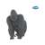 Papo Gorilla Figurine, realistic animal toy for kids, black gorilla figurine, Papo brand logo