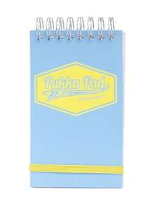 Pukka Pad A7 zsebnaptár, kék füzet sárga gumiszalaggal - Pukka