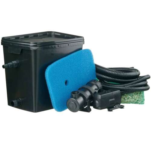 Ubbink FiltraPure 4000 Plus pond filter set, includes filter, pump, and UV lamp
