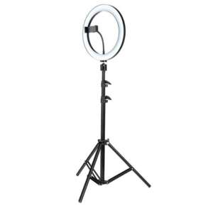 Rif Refco Circular Lamp, 26 cm / 10", with Warm, Cold, and Neutral Light, USB Connection, Tripod Stand, for TikTok, Video Making, and Photography
