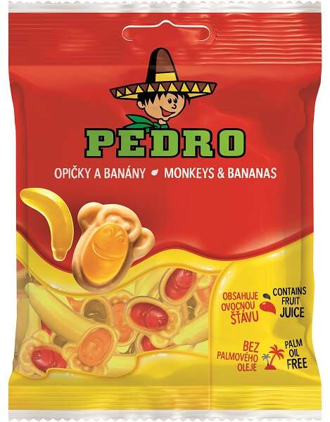 Pedro 80G Monkey&amp;amp;Bananas Gumicukor  PEDR1010