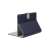 RIVACASE Orly 3017 blue tablet case, 10.1 inch, stand mode, back view