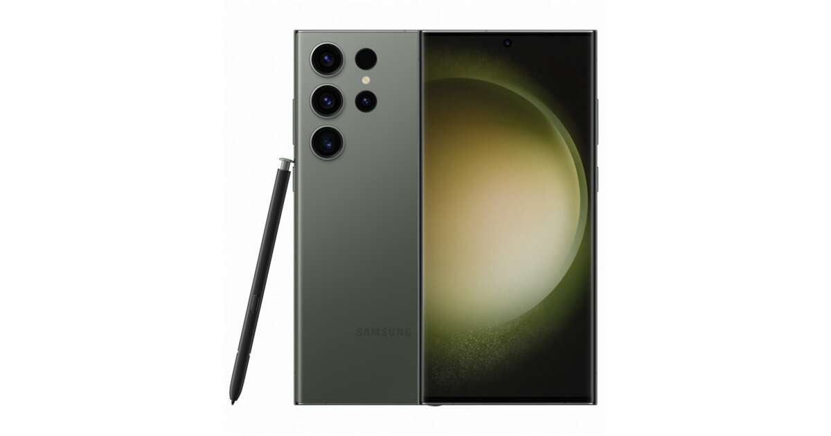 Samsung S918B Galaxy S23 Ultra 5G DS 256GB (8GB RAM) - Zöld + Hydrogél ...