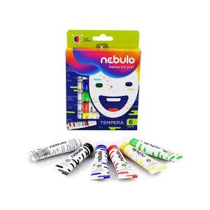 NEBULO Tempera készlet, 6 darabos, NEBULO