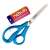 NEBULO blue school scissors, 14 cm, ergonomic design, blunt tip