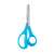 NEBULO blue school scissors, 14 cm, ergonomic design, blunt tip