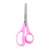 NEBULO pink school scissors, 14 cm, ergonomic design, blunt tip