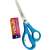 NEBULO blue school scissors, 14 cm, ergonomic design, blunt tip