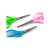 NEBULO school scissors, 14 cm, ergonomic design, blunt tip, green, pink, blue