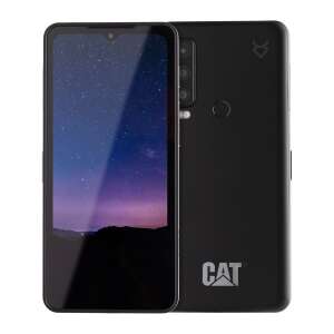 Smartphone Caterpillar S75 5G, negru, vedere din față și din spate - Telefoane mobile