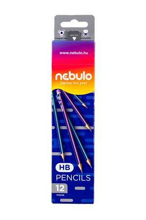 Trojhranná grafitová ceruzka Nebulo, HB (12ks)