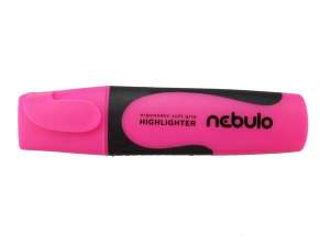 NEBULO highlighter, neon pink, ergonomic soft grip - Nebulo Marker & Highlighter