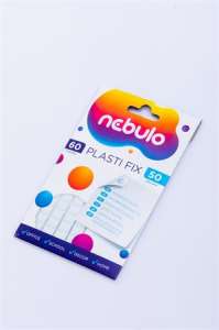 Nebulo Plasti Fix 60 kusov lepiacej gumy, opakovane použiteľné, do kancelárie, školy, dekorácie, domova - Lepiace gumy