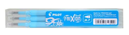 PILOT Rollertoll betét, 0,35 mm, törölhető, PILOT "Frixion Ball/Clicker", világoskék