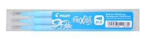 Pilot Frixion Ball 0,5 mm hellblaue Mine, 3er Pack - Schreibwaren-Zubehör