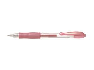 Pix cu gel Pilot G-2 Metallic cu buton, 0,32 mm #pink 31546005 Rechizite scolare si produse de papitarie