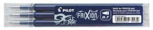 Pilot Frixion Ball/Clicker, 0,35 mm, albastru închis (3 buc.) 31546027 Rechizite scolare si produse de papitarie